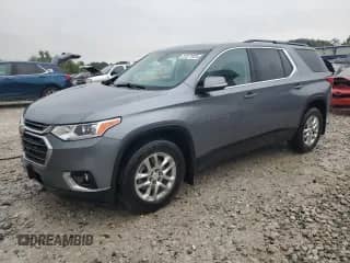 2021 Chevrolet Traverse LT с VIN 1GNEVHKW2MJ241251, выставлен на аукционе Copart как лот 81571025 с пробегом 55 333 миль миль и Списание • Salvage title. История ставок и продаж доступна на DreamBid. Изображение 1.