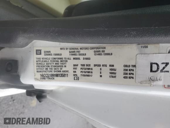 ✅ 2009 Chevrolet Colorado 1LT • VIN: 1GCCS199198135811 • Лот: 83224574. Опубликован ранее на Copart с пробегом Не указан. Бесплатный доступ к архиву аукционных продаж из США и подробный отчёт об истории автомобиля на DreamBid. Изображение 12.