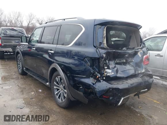 ✅ 2020 Nissan Armada SL • VIN: JN8AY2NC2L9617576 • Лот: 41461881. Опубликован ранее на IAAI с пробегом 108 734 миль. Бесплатный доступ к архиву аукционных продаж из США и подробный отчёт об истории автомобиля на DreamBid. Изображение 3.