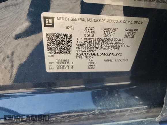 ✅ 2021 Chevrolet Silverado 1500 LTZ • VIN: 3GCUYGEL5MG245271 • Lot: 67901954. Wystawiony na Copart z przebiegiem 59 004 mil. Bezpłatny archiwum sprzedaży aukcyjnych z USA i szczegółowy raport historii pojazdu na DreamBid. Zdjęcie 12.