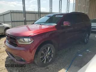 2017 Dodge Durango GT z VIN 1C4RDJDGXHC953933, wystawiony jako Copart lot #67070325 z przebiegiem 107 161 mil mil oraz Czysty tytuł • Clean title. Historia ofert i sprzedaży dostępna na DreamBid. Obrazek 1.