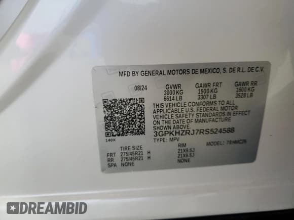 ✅ 2024 Honda Prologue Elite • VIN: 3GPKHZRJ7RS524588 • Lot: 57500395. Wystawiony na Copart z przebiegiem 4 492 mil. Bezpłatny archiwum sprzedaży aukcyjnych z USA i szczegółowy raport historii pojazdu na DreamBid. Zdjęcie 13.