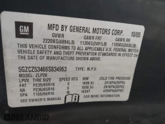 ✅ 2006 Saturn VUE • VIN: 5GZCZ53466S834963 • Lot: 42157328. Wystawiony na IAAI z przebiegiem 146 518 mil. Bezpłatny archiwum sprzedaży aukcyjnych z USA i szczegółowy raport historii pojazdu na DreamBid. Zdjęcie 9.