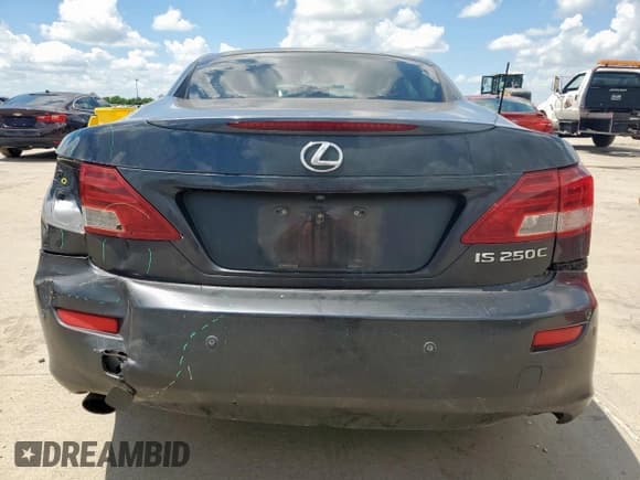 ✅ 2011 Lexus IS 250 C • VIN: JTHFF2C2XB2519905 • Lot: 62572845. Wystawiony na Copart z przebiegiem 118 492 mil. Bezpłatny archiwum sprzedaży aukcyjnych z USA i szczegółowy raport historii pojazdu na DreamBid. Zdjęcie 6.