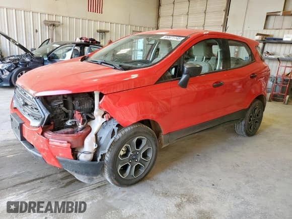 ✅ 2020 Ford EcoSport S • VIN: MAJ3S2FE6LC393212 • Lot: 69971145. Listed on Copart with 41,133 mi. Free auction sales archive from the USA and detailed vehicle history report at DreamBid. Image 1.