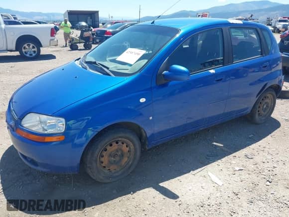 2008 Chevrolet Aveo LS with VIN KL1TD66608B144557, listed as a IAAI auction lot 42587490 with 222,439 mi miles and . Bid and sale history available at DreamBid. Image 2.
