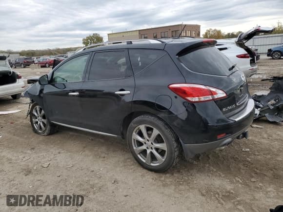 ✅ 2013 Nissan Murano LE • VIN: JN8AZ1MW8DW318387 • Lot: 90700525. Listed on Copart with 189,756 mi. Free auction sales archive from the USA and detailed vehicle history report at DreamBid. Image 2.