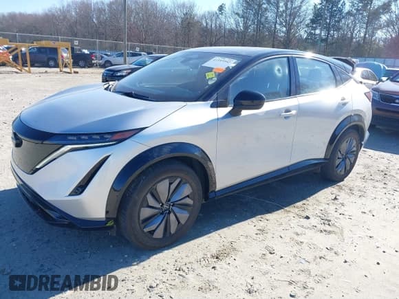 ✅ 2023 Nissan ARIYA Evolve+ • VIN: JN1DF0BB9PM710826 • Lot: 41593992. Listed on IAAI with 12,601 mi. Free auction sales archive from the USA and detailed vehicle history report at DreamBid. Image 19.