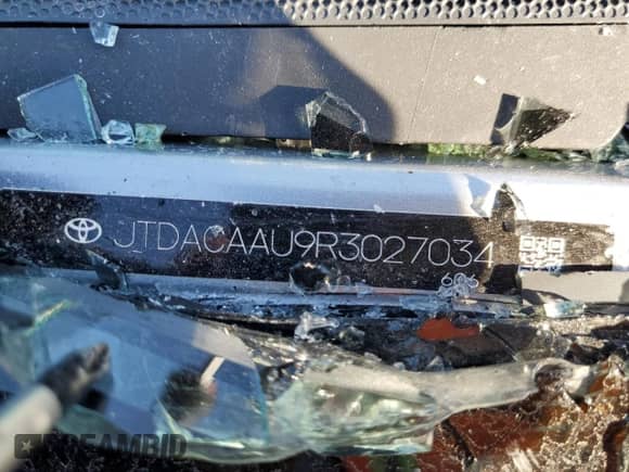 2024 Toyota Prius LE with VIN JTDACAAU9R3027034, listed as a Copart auction lot 85273445 with 17,852 mi miles and Clean title. Bid and sale history available at DreamBid. Image 13.