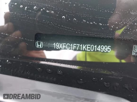 ✅ 2019 Honda Civic EX-L • VIN: 19XFC1F71KE014995 • Lot: 43548784. Listed on IAAI with 97,221 mi. Free auction sales archive from the USA and detailed vehicle history report at DreamBid. Image 9.