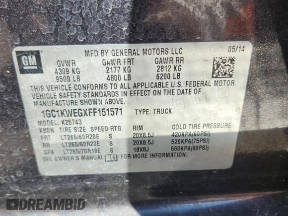 ✅ 2015 Chevrolet Silverado 2500HD LTZ • VIN: 1GC1KWEGXFF151571 • Lot: 70720795. Wystawiony na Copart z przebiegiem 168 899 mil. Bezpłatny archiwum sprzedaży aukcyjnych z USA i szczegółowy raport historii pojazdu na DreamBid. Zdjęcie 12.