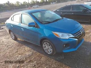 ✅ 2024 Mitsubishi Mirage SE • VIN: ML32FVFJ1RHF09104 • Lot: 43085283. Listed on IAAI with 6,556 mi. Free auction sales archive from the USA and detailed vehicle history report at DreamBid. Image 1.