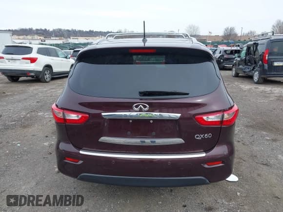✅ 2015 Infiniti QX60 • VIN: 5N1AL0MMXFC503644 • Lot: 41614230. Listed on IAAI with 102,368 mi. Free auction sales archive from the USA and detailed vehicle history report at DreamBid. Image 16.