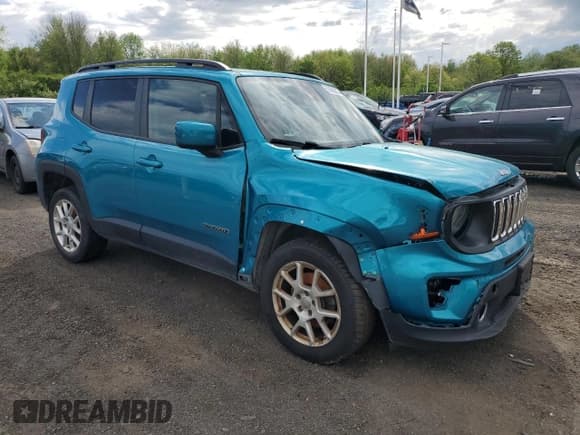 ✅ 2021 Jeep Renegade Latitude • VIN: ZACNJDBB7MPM43901 • Lot: 56366625. Wystawiony na Copart z przebiegiem 81 171 mil. Bezpłatny archiwum sprzedaży aukcyjnych z USA i szczegółowy raport historii pojazdu na DreamBid. Zdjęcie 4.