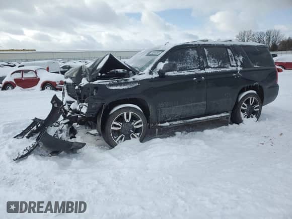 2020 Chevrolet Tahoe Premier with VIN 1GNSKCKJ4LR179841, listed as a Copart auction lot 44965595 with 97,103 mi miles and Salvage title. Bid and sale history available at DreamBid. Image 1.