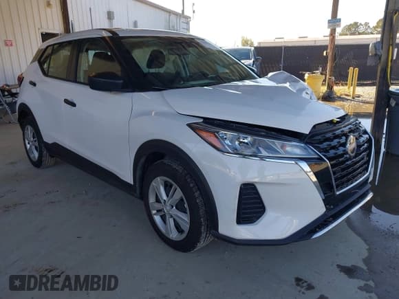 ✅ 2024 Nissan Kicks S • VIN: 3N1CP5BV3RL550911 • Lot: 43606311. Listed on IAAI with 45,989 mi. Free auction sales archive from the USA and detailed vehicle history report at DreamBid. Image 1.