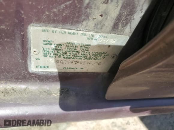 ✅ 1993 Subaru Impreza • VIN: JF1GC2447PB516570 • Lot: 75440844. Wystawiony na Copart z przebiegiem 161 055 mil. Bezpłatny archiwum sprzedaży aukcyjnych z USA i szczegółowy raport historii pojazdu na DreamBid. Zdjęcie 12.