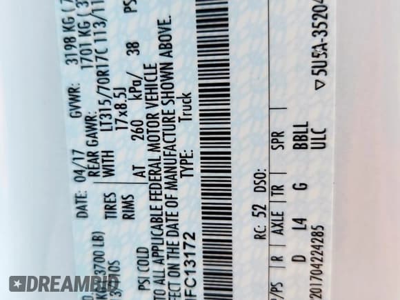 ✅ 2017 Ford F-150 Raptor • VIN: 1FTFW1RG8HFC13172 • Lot: 81556625. Wystawiony na Copart z przebiegiem 116 729 mil. Bezpłatny archiwum sprzedaży aukcyjnych z USA i szczegółowy raport historii pojazdu na DreamBid. Zdjęcie 13.