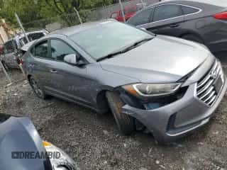 2017 Hyundai Elantra Limited with VIN KMHD84LF6HU063668, listed as a Copart auction lot 84603635 with 80,647 mi miles and Salvage title. Bid and sale history available at DreamBid. Image 4.