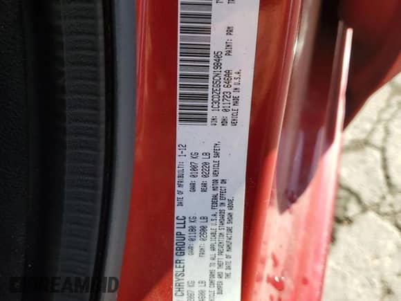 2012 Dodge Avenger SXT Plus с VIN 1C3CDZEG5CN198405, выставлен на аукционе Copart как лот 74326244 с пробегом 184 547 миль миль и Списание • Salvage title. История ставок и продаж доступна на DreamBid. Изображение 12.