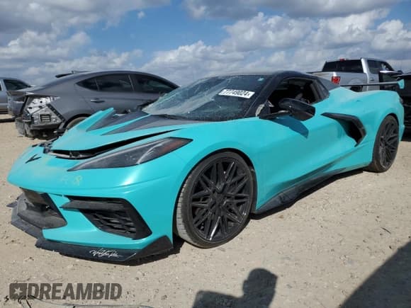 ✅ 2023 Chevrolet Corvette 3LT • VIN: 1G1YC3D47P5104970 • Лот: 77749024. Опубликован ранее на Copart с пробегом 12 648 миль. Бесплатный доступ к архиву аукционных продаж из США и подробный отчёт об истории автомобиля на DreamBid. Изображение 1.