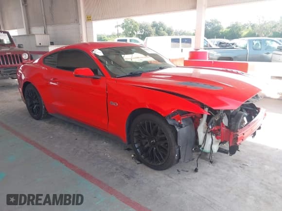 ✅ 2015 Ford Mustang GT • VIN: 1FA6P8CF9F5423665 • Lot: 43110117. Listed on IAAI with 83,501 mi. Free auction sales archive from the USA and detailed vehicle history report at DreamBid. Image 1.