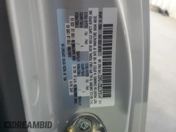 ✅ 2016 Mazda MX-5 Miata Grand Touring • VIN: JM1NDAD73G0115483 • Lot: 45051253. Listed on Copart with 49,167 mi. Free auction sales archive from the USA and detailed vehicle history report at DreamBid. Image 14.