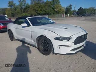 2023 Ford Mustang EcoBoost with VIN 1FATP8UH4P5105036, listed as a IAAI auction lot 43357689 with 61,296 mi miles and . Bid and sale history available at DreamBid. Image 1.