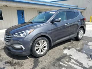 ✅ 2017 Hyundai Santa Fe 2.0T • VIN: 5XYZU4LA8HG501148 • Лот: 59406163. Опубликован ранее на Copart с пробегом 55 332 миль. Бесплатный доступ к архиву аукционных продаж из США и подробный отчёт об истории автомобиля на DreamBid. Изображение 1.