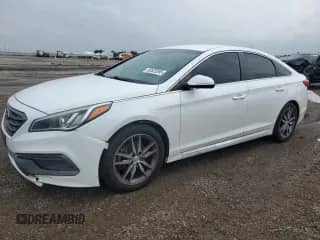 2017 Hyundai Sonata Sport with VIN 5NPE34AB5HH556551, listed as a Copart auction lot 55525595 with 125,791 mi miles and Salvage title. Bid and sale history available at DreamBid. Image 1.