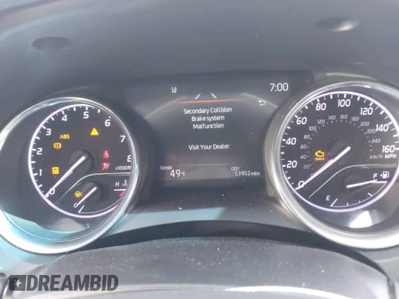 2020 Toyota Camry SE with VIN 4T1G11BKXLU002444, listed as a IAAI auction lot 41948501 with 53,902 mi miles and . Bid and sale history available at DreamBid. Image 7.