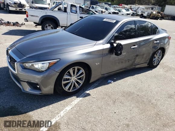 ✅ 2020 Infiniti Q50 Pure • VIN: JN1EV7AP5LM200190 • Lot: 48385695. Wystawiony na Copart z przebiegiem 47 861 mil. Bezpłatny archiwum sprzedaży aukcyjnych z USA i szczegółowy raport historii pojazdu na DreamBid. Zdjęcie 1.