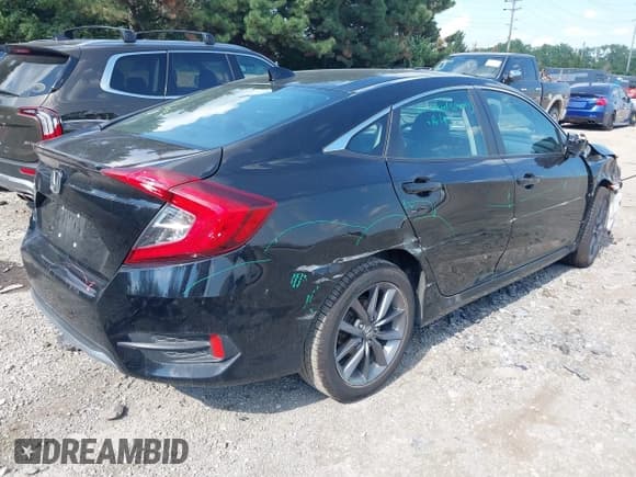 ✅ 2020 Honda Civic EX-L • VIN: 19XFC1F79LE017662 • Lot: 42957756. Listed on IAAI with 123,397 mi. Free auction sales archive from the USA and detailed vehicle history report at DreamBid. Image 4.