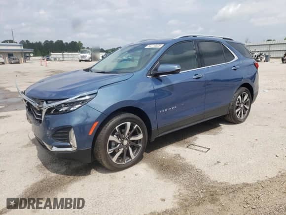 2024 Chevrolet Equinox Premier with VIN 3GNAXNEG3RL285173, listed as a Copart auction lot 54110025 with 10,216 mi miles and Salvage title. Bid and sale history available at DreamBid. Image 1.