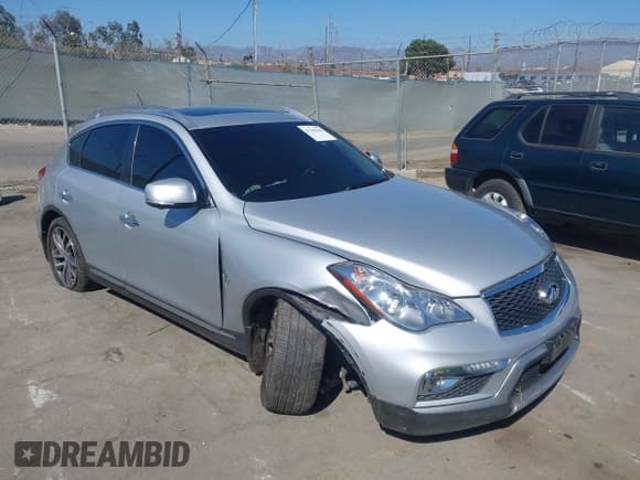 ✅ 2017 Infiniti QX50 • VIN: JN1BJ0RP9HM383997 • Lot: 43185848. Wystawiony na IAAI z przebiegiem 52 841 mil. Bezpłatny archiwum sprzedaży aukcyjnych z USA i szczegółowy raport historii pojazdu na DreamBid. Zdjęcie 1.