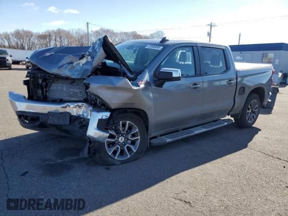 2021 Chevrolet Silverado 1500 LT z VIN 3GCUYDED3MG387674, wystawiony jako Copart lot #52900095 z przebiegiem 4 793 mil mil oraz Szkoda całkowita • Salvage title. Historia ofert i sprzedaży dostępna na DreamBid. Obrazek 1.