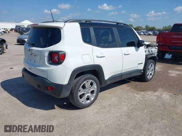 ✅ 2022 Jeep Renegade Limited • VIN: ZACNJDD17NPN99006 • Lot: 43304897. Wystawiony na IAAI z przebiegiem 26 206 mil. Bezpłatny archiwum sprzedaży aukcyjnych z USA i szczegółowy raport historii pojazdu na DreamBid. Zdjęcie 4.
