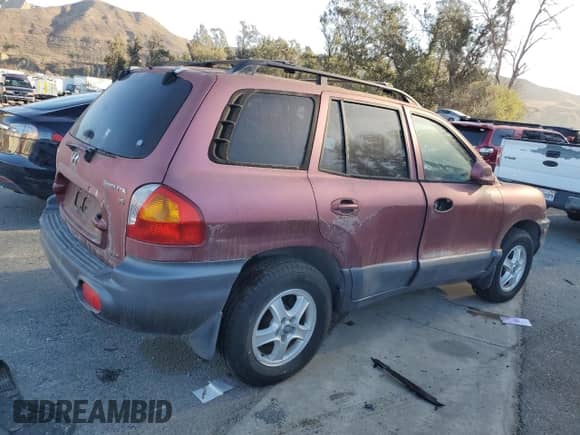 2003 Hyundai Santa Fe GLS with VIN KM8SC73D83U341520, listed as a Copart auction lot 84352084 with 43,421 mi miles and Clean title. Bid and sale history available at DreamBid. Image 3.