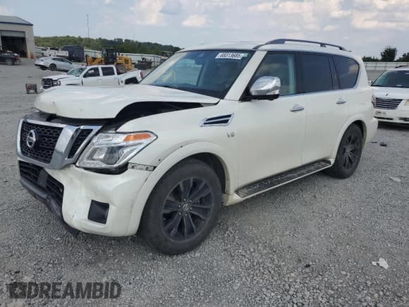 ✅ 2019 Nissan Armada Platinum • VIN: JN8AY2NE9K9755745 • Lot: 69313685. Listed on Copart with 122,834 mi. Free auction sales archive from the USA and detailed vehicle history report at DreamBid. Image 1.