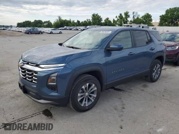 2025 Chevrolet Equinox AWD LT с VIN 3GNAXPEG6SL170620, выставлен на аукционе Copart как лот 58636505 с пробегом 9 619 миль миль и Списание • Salvage title. История ставок и продаж доступна на DreamBid. Изображение 1.