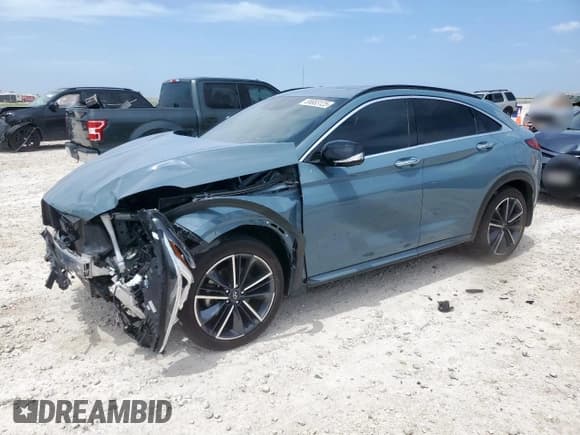 ✅ 2023 Infiniti QX55 Sensory • VIN: 3PCAJ5LR4PF124602 • Lot: 65883125. Wystawiony na Copart z przebiegiem 19 455 mil. Bezpłatny archiwum sprzedaży aukcyjnych z USA i szczegółowy raport historii pojazdu na DreamBid. Zdjęcie 1.