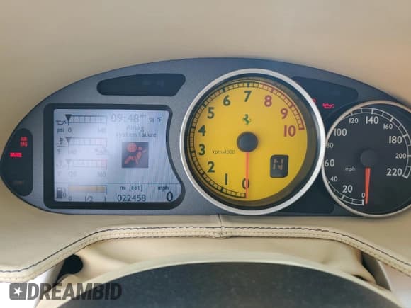 ✅ 2005 Ferrari 612 • VIN: ZFFAA54A750141304 • Lot: 59206635. Wystawiony na Copart z przebiegiem 22 458 mil. Bezpłatny archiwum sprzedaży aukcyjnych z USA i szczegółowy raport historii pojazdu na DreamBid. Zdjęcie 9.