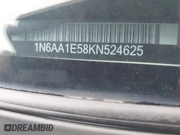 ✅ 2019 Nissan Titan S • VIN: 1N6AA1E58KN524625 • Лот: 42873414. Опубликован ранее на IAAI с пробегом 79 463 миль. Бесплатный доступ к архиву аукционных продаж из США и подробный отчёт об истории автомобиля на DreamBid. Изображение 9.