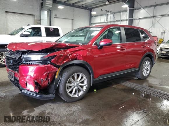 ✅ 2024 Honda CR-V EX • VIN: 7FARS4H4XRE005919 • Lot: 68489845. Listed on Copart with 25,209 mi. Free auction sales archive from the USA and detailed vehicle history report at DreamBid. Image 1.
