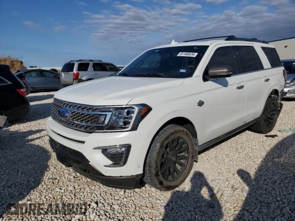 ✅ 2020 Ford Expedition King Ranch • VIN: 1FMJU1PT9LEA85793 • Lot: 81160534. Wystawiony na Copart z przebiegiem 55 775 mil. Bezpłatny archiwum sprzedaży aukcyjnych z USA i szczegółowy raport historii pojazdu na DreamBid. Zdjęcie 1.