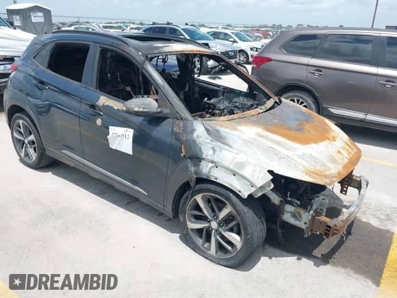 2018 Hyundai Kona Ultimate with VIN KM8K53A50JU072389, listed as a IAAI auction lot 42523812 with Not provided miles and . Bid and sale history available at DreamBid. Image 1.