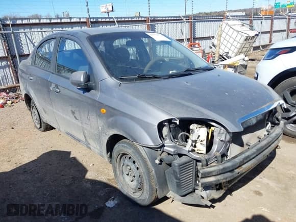 ✅ 2007 Chevrolet Aveo LS • VIN: KL1TD566X7B087387 • Lot: 41673057. Wystawiony na IAAI z przebiegiem 160 577 mil. Bezpłatny archiwum sprzedaży aukcyjnych z USA i szczegółowy raport historii pojazdu na DreamBid. Zdjęcie 1.