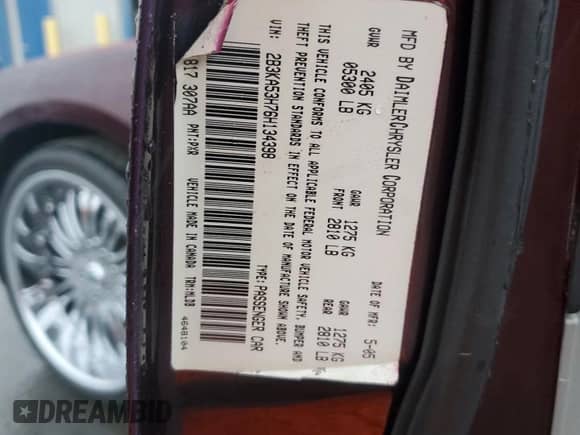 2006 Dodge Charger R/T с VIN 2B3KA53H76H134398, выставлен на аукционе Copart как лот 80212234 с пробегом 148 686 миль миль и Списание • Salvage title. История ставок и продаж доступна на DreamBid. Изображение 12.