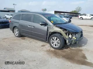 ✅ 2014 Honda Odyssey EX-L • VIN: 5FNRL5H67EB031422 • Lot: 43730063. Listed on IAAI with 178,883 mi. Free auction sales archive from the USA and detailed vehicle history report at DreamBid. Image 1.