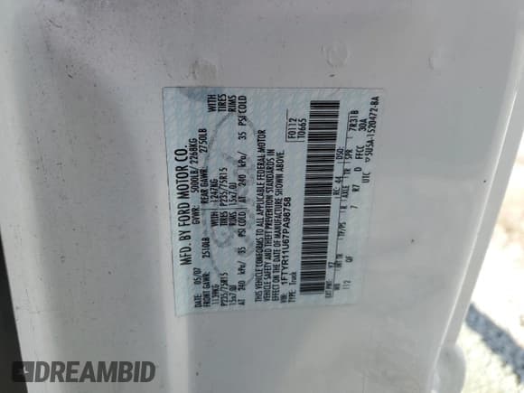 ✅ 2007 Ford Ranger XL • VIN: 1FTYR11U67PA98758 • Lot: 74228184. Listed on Copart with 258,484 mi. Free auction sales archive from the USA and detailed vehicle history report at DreamBid. Image 12.